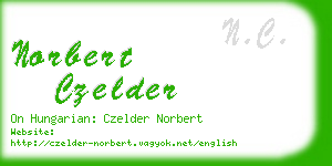 norbert czelder business card